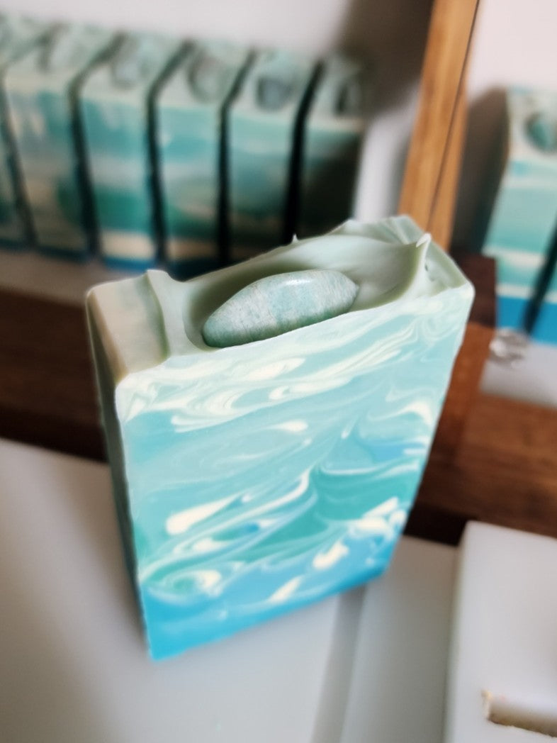 Amazonite Ocean Mist Handmade Soap