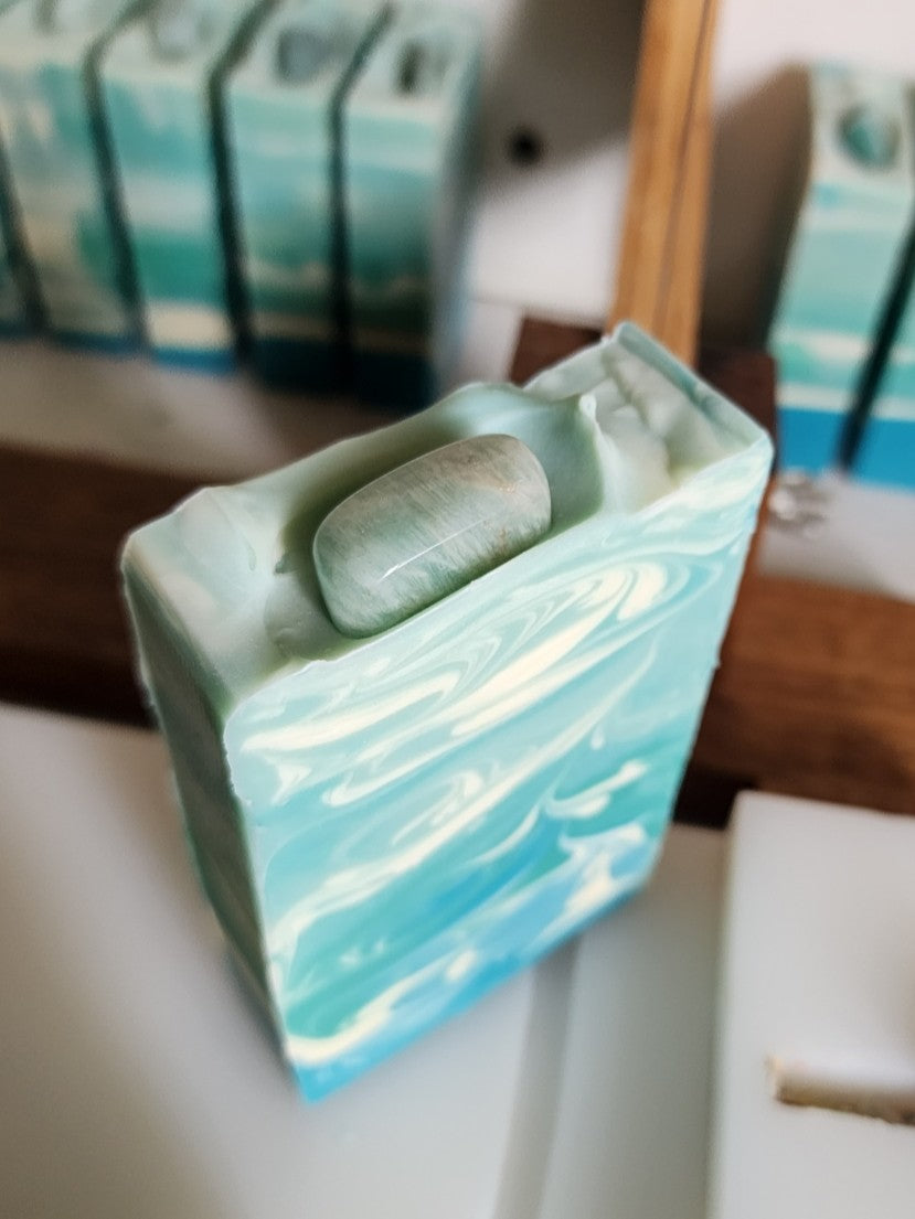 Amazonite Ocean Mist Handmade Soap
