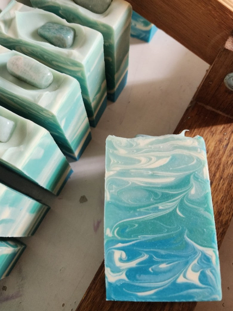 Amazonite Ocean Mist Handmade Soap