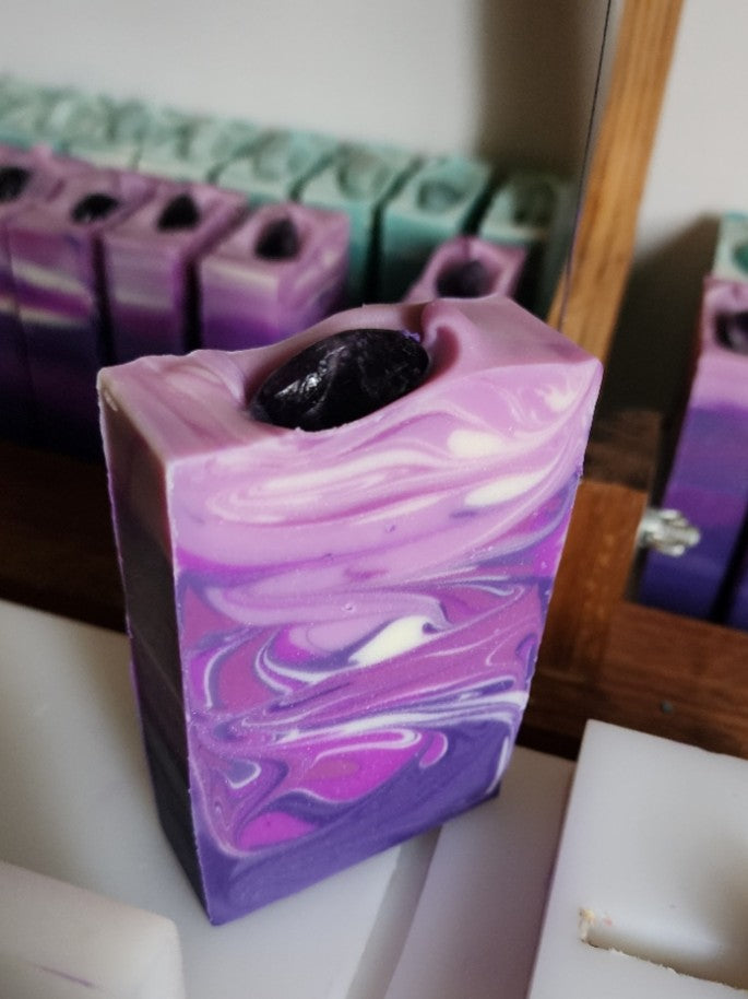Amethyst Lavender Mint Handmade Soap