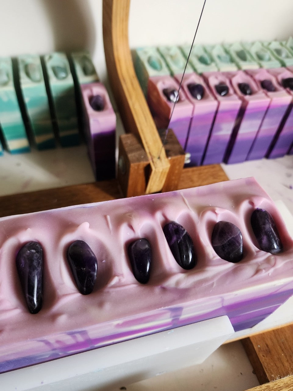 Amethyst Lavender Mint Handmade Soap