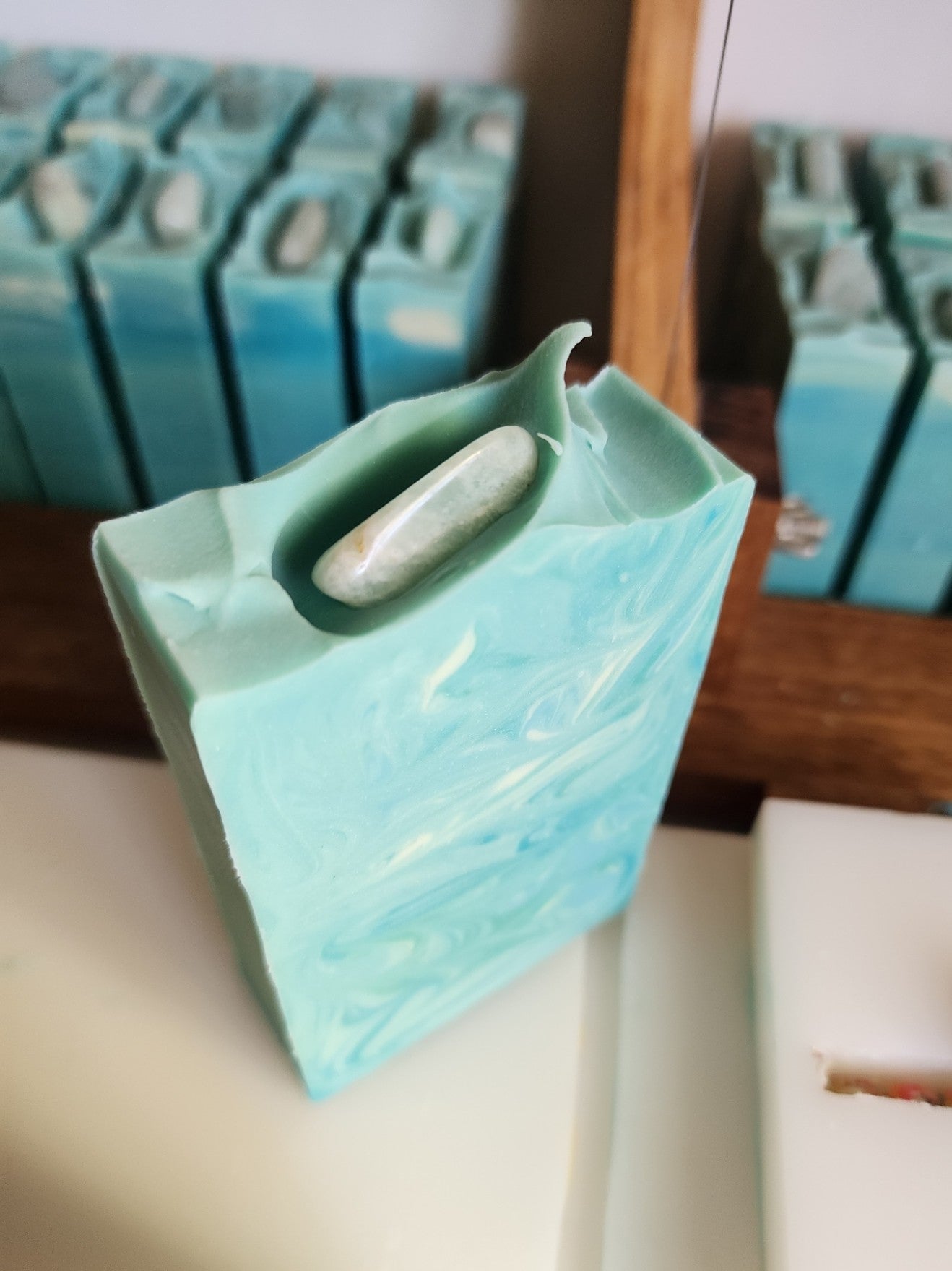 Amazonite Waves Handmade Soap