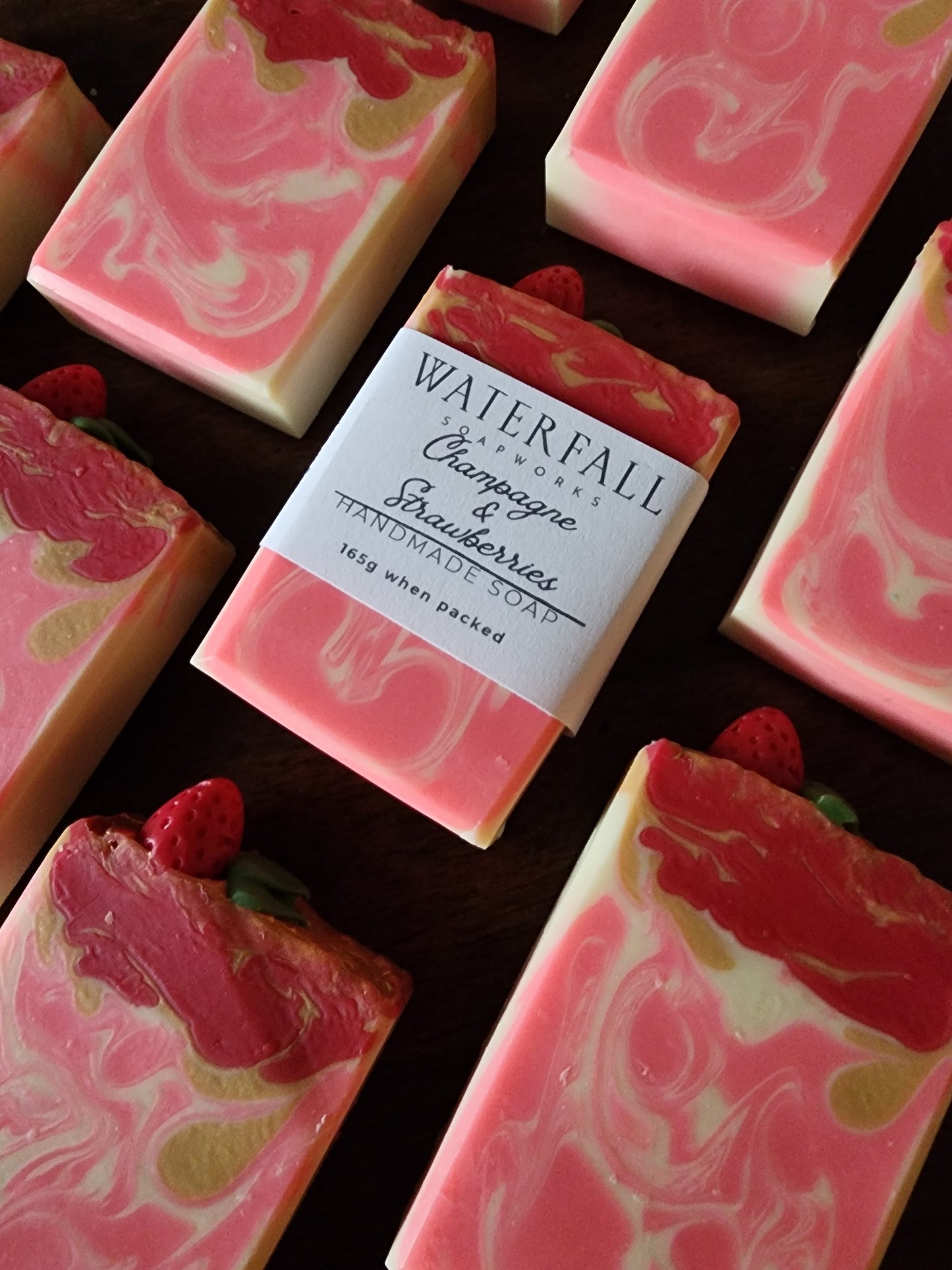 Champagne and Strawberries Handmade Soap