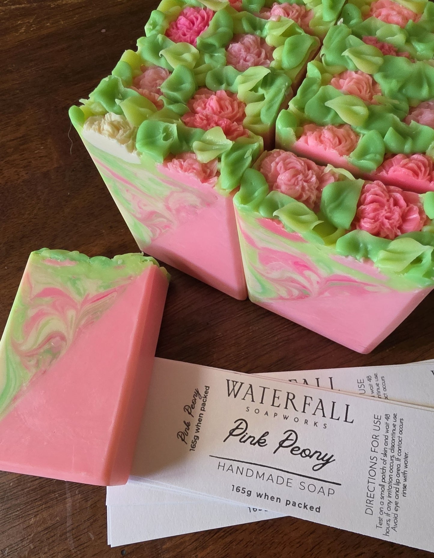 Pink Peony Handmade Soap