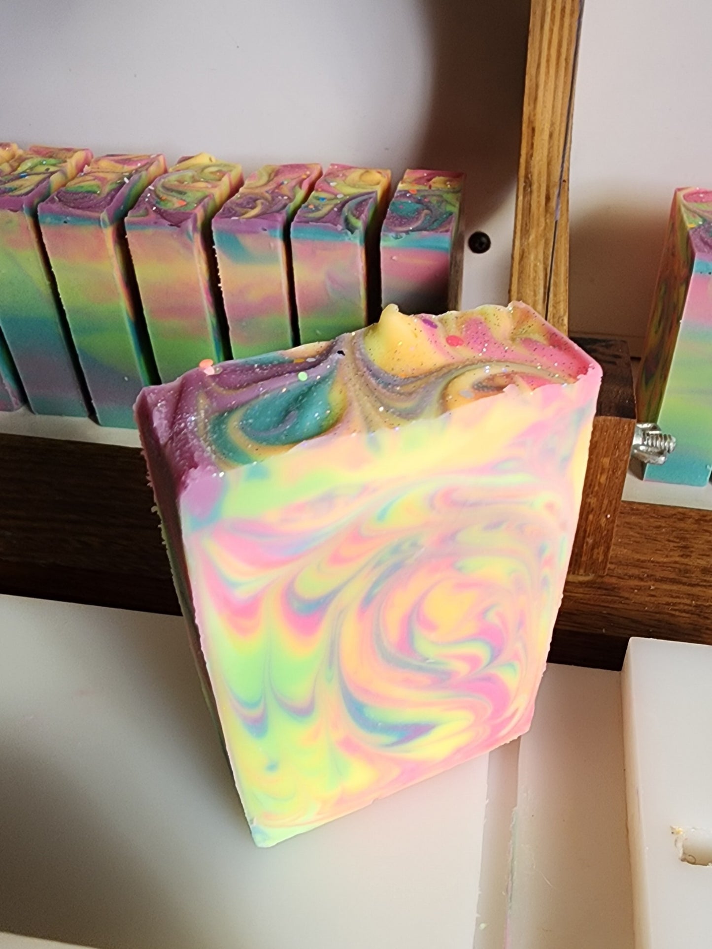 Rainbow Sherbert Handmade Soap