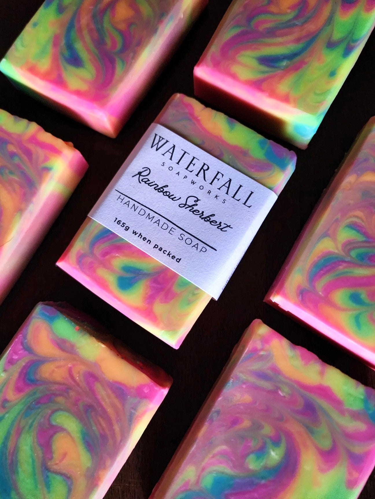 Rainbow Sherbert Handmade Soap