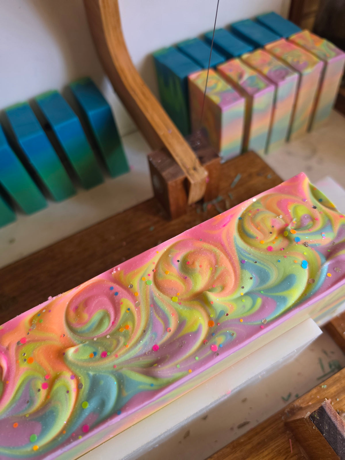 Rainbow Sherbert Handmade Soap