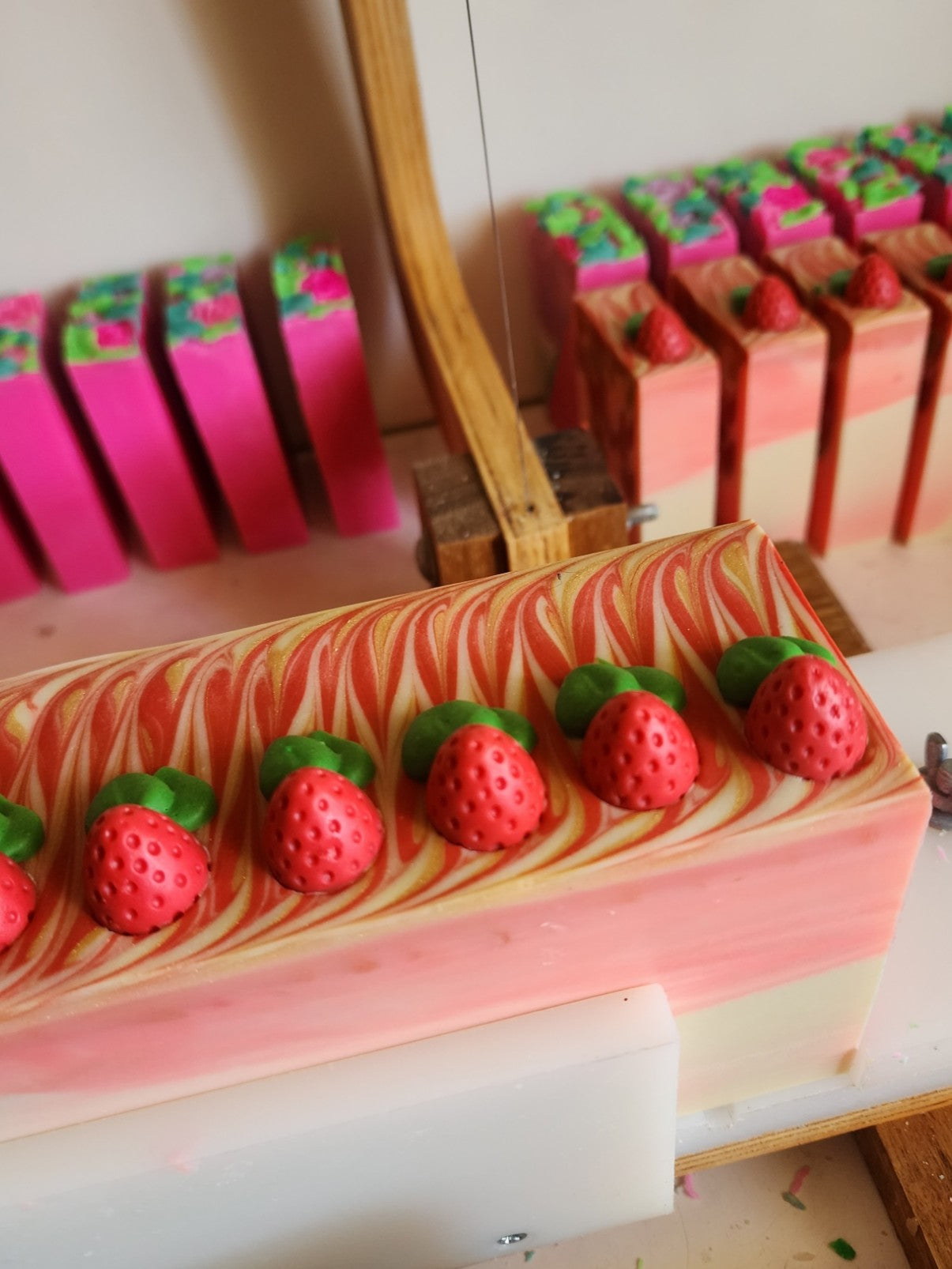 Sparkling Strawberries Handmade Soap