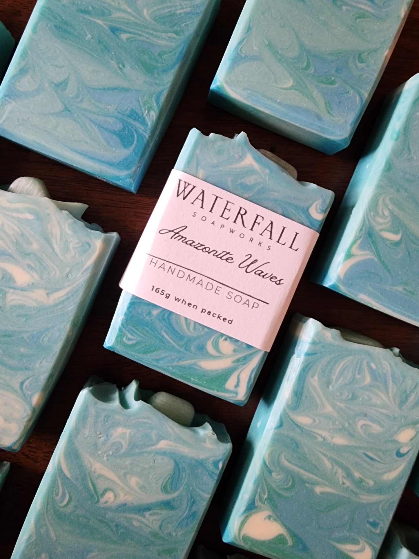Amazonite Waves Handmade Soap