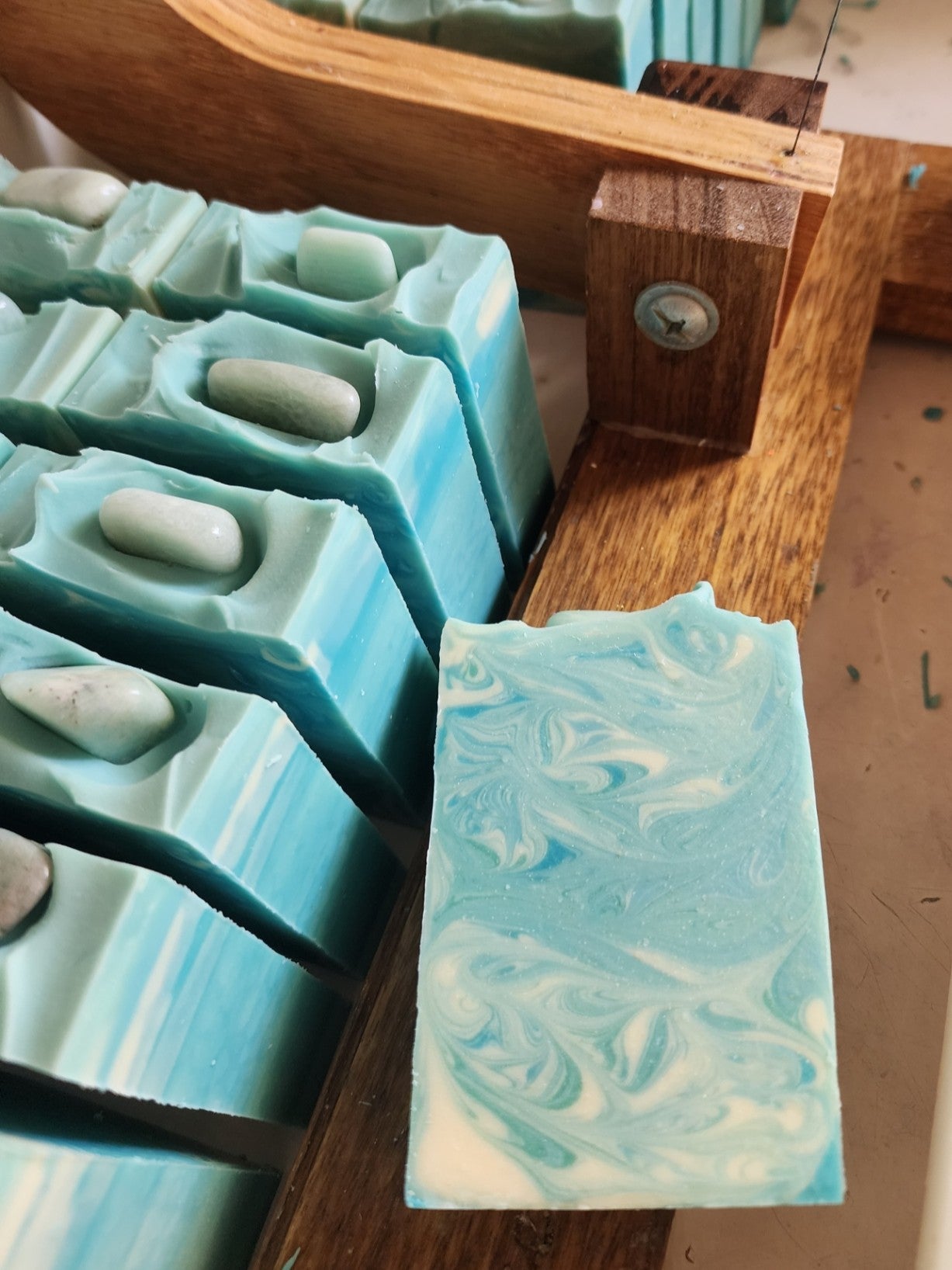 Amazonite Waves Handmade Soap