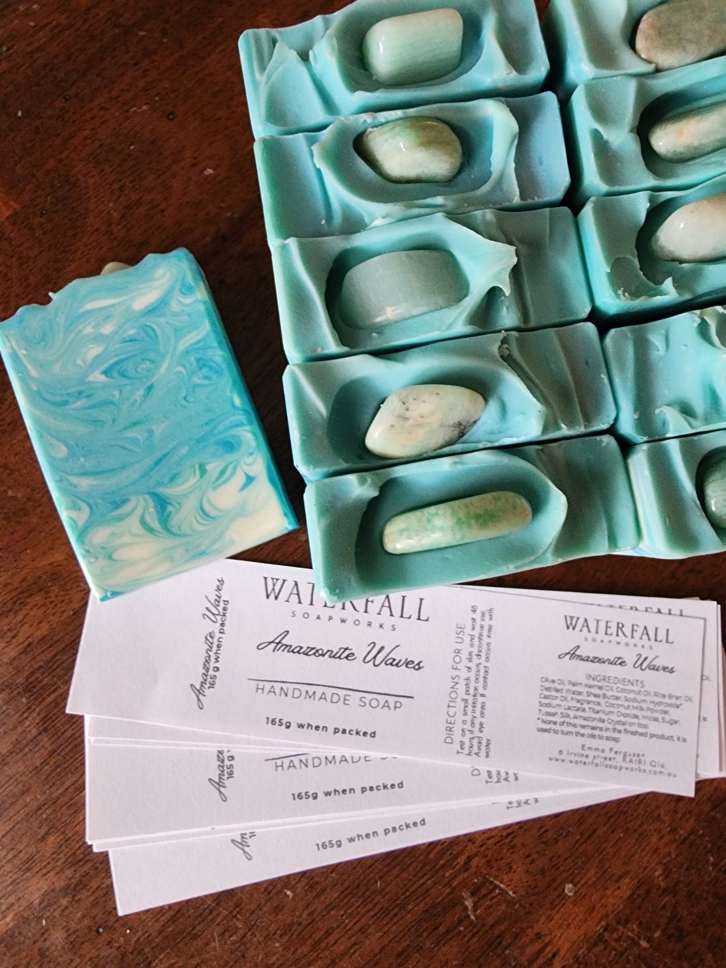 Amazonite Waves Handmade Soap