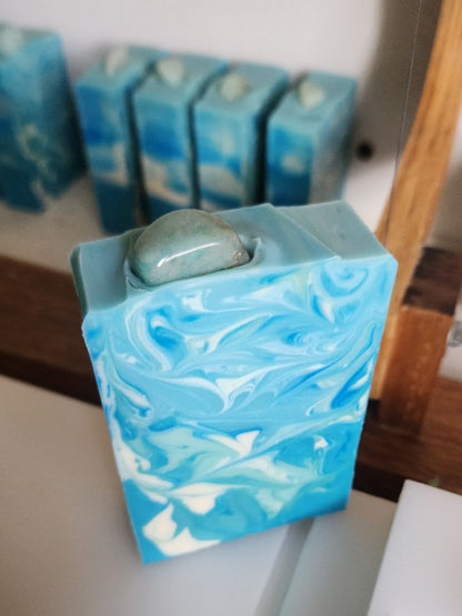Amazonite Waves Handmade Soap