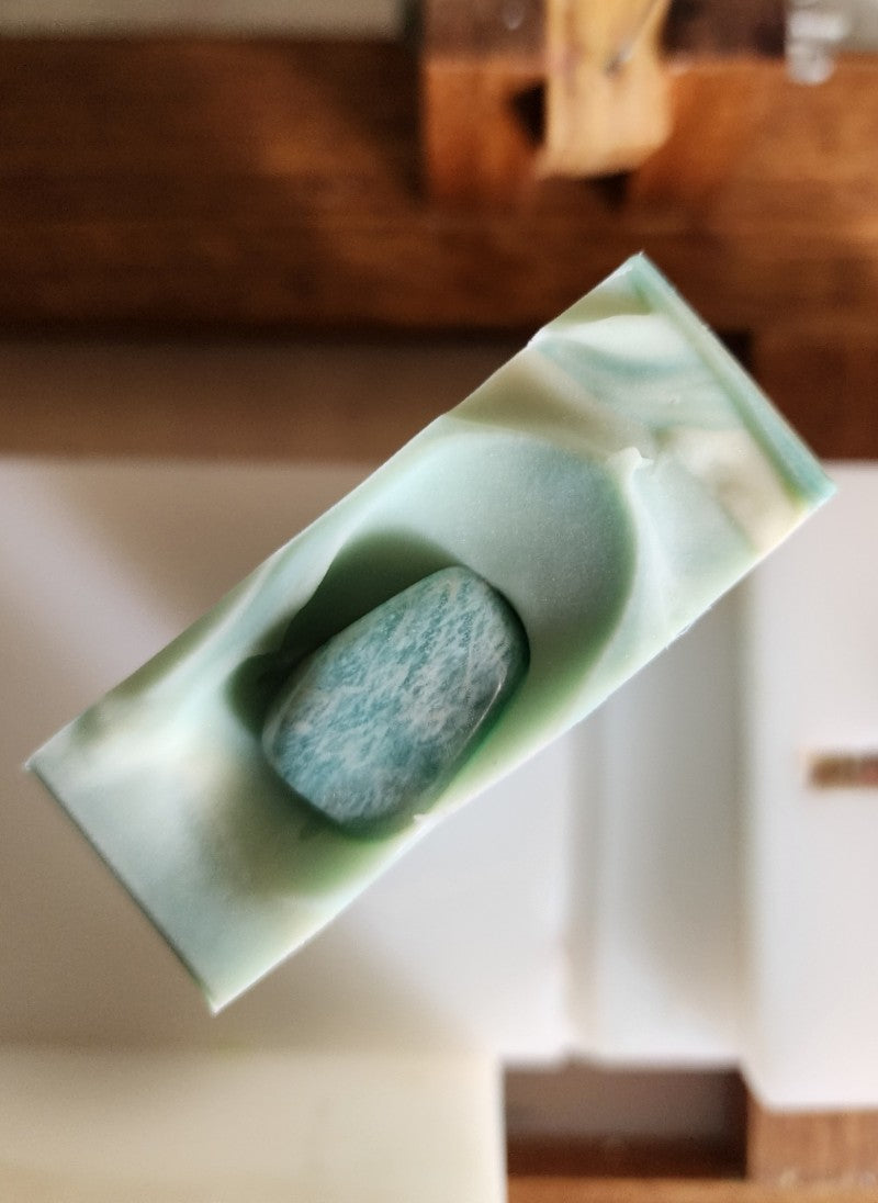 Amazonite Ocean Mist Handmade Soap