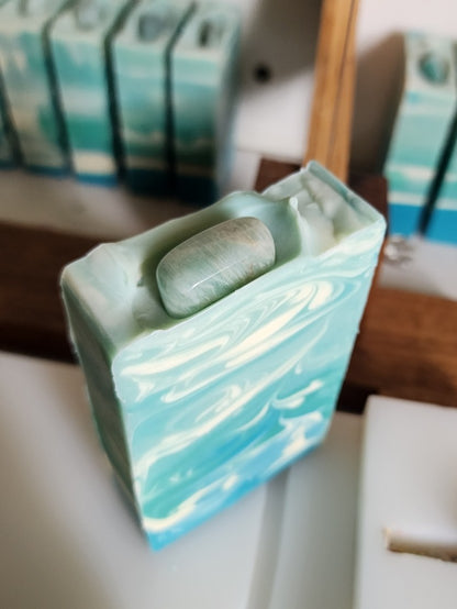Amazonite Waves Ocean Mist Handmade Soap
