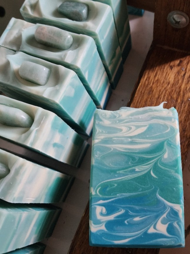 Amazonite Ocean Mist Handmade Soap