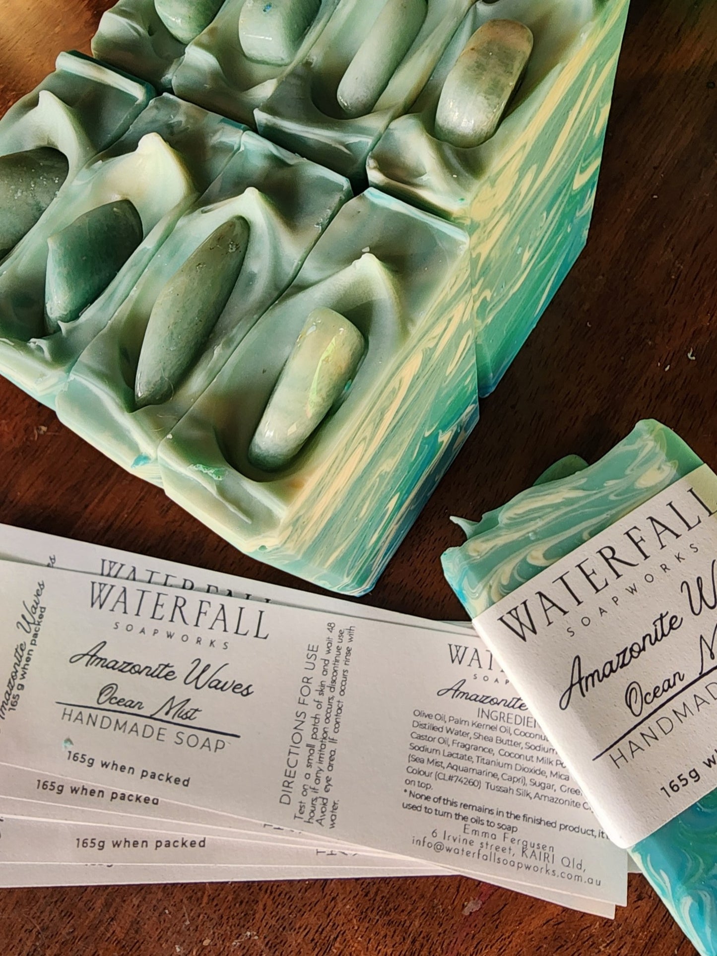Amazonite Ocean Mist Handmade Soap