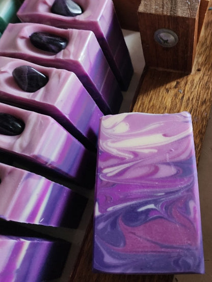 Amethyst Lavender Mint Handmade Soap