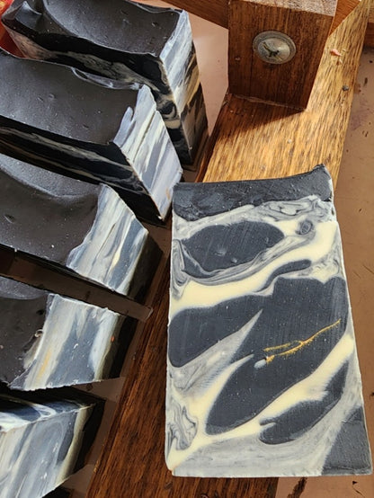 Black Marble Handmade Soap