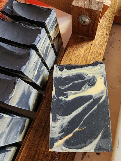 Black Marble Handmade Soap