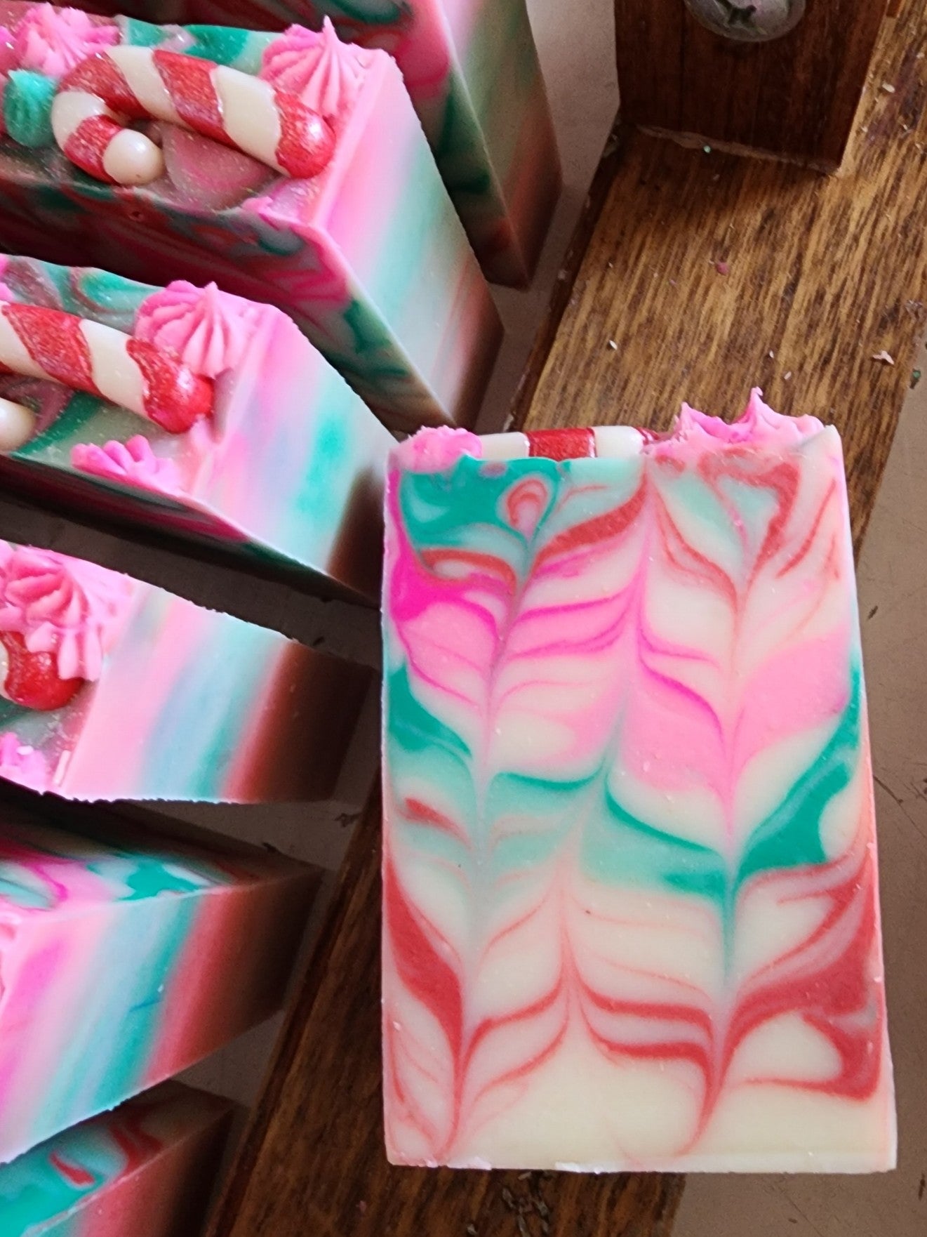 Candy Cane Lane Handmade Soap