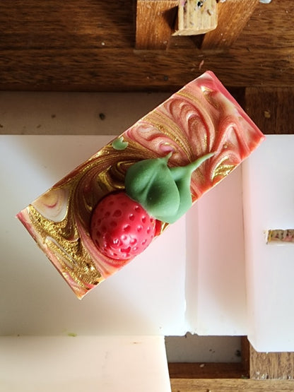 Champagne and Strawberries Handmade Soap