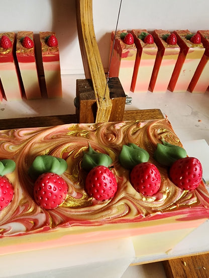 Champagne and Strawberries Handmade Soap