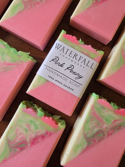 Pink Peony Handmade Soap