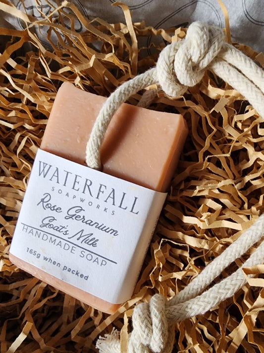 Rose Geranium Goats Milk Handmade Soap