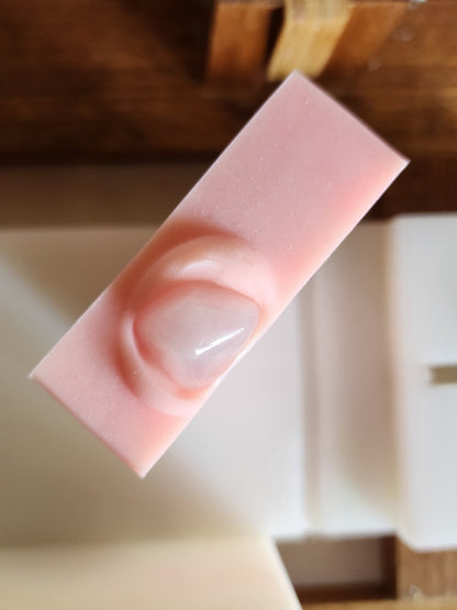 Rose Quartz Crystal Handmade Soap