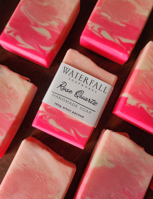 Rose Quartz Crystal Handmade Soap