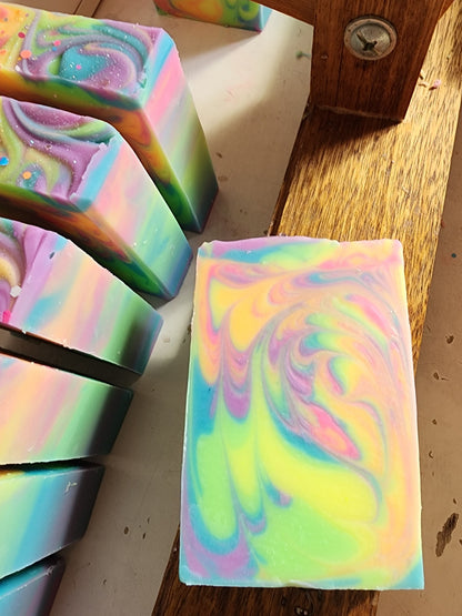 Rainbow Sherbert Handmade Soap