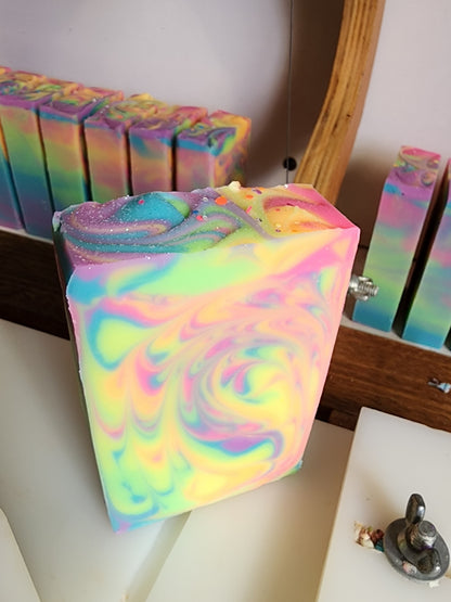 Rainbow Sherbert Handmade Soap