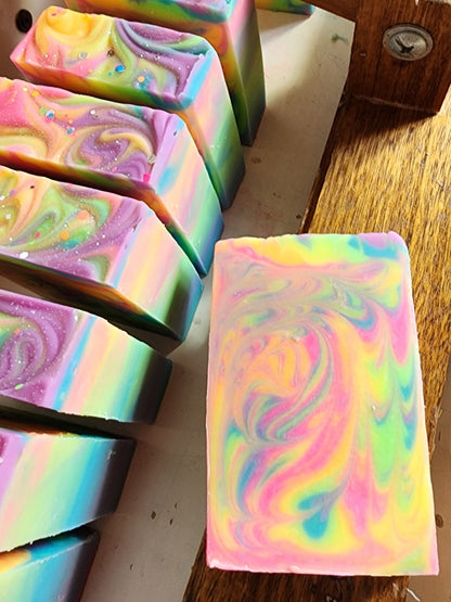 Rainbow Sherbert Handmade Soap