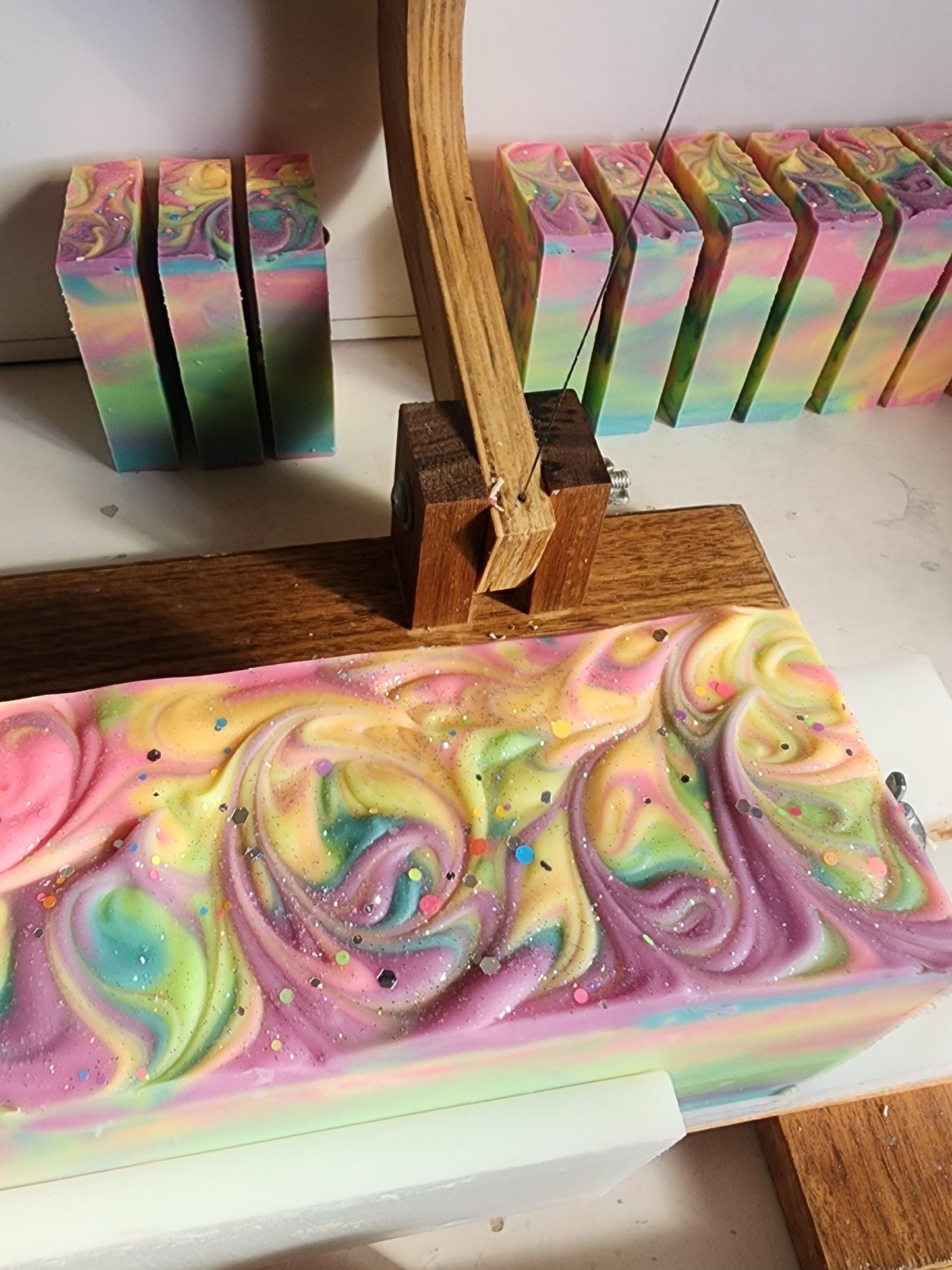 Rainbow Sherbert Handmade Soap