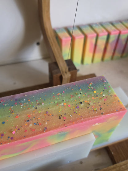 Rainbow Sherbert Handmade Soap