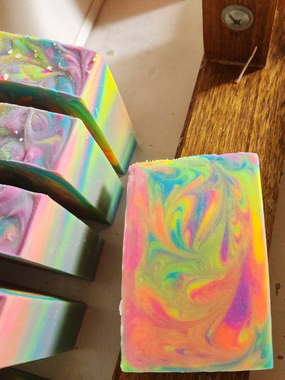 Rainbow Sherbert Handmade Soap