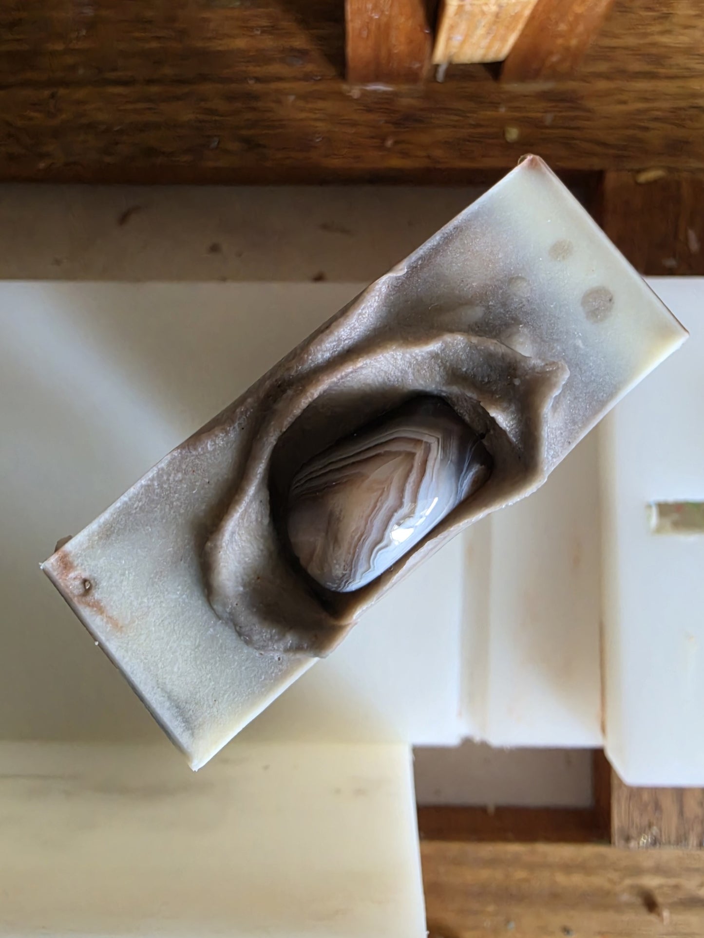 Agate Sandalwood & Lime Handmade Soap