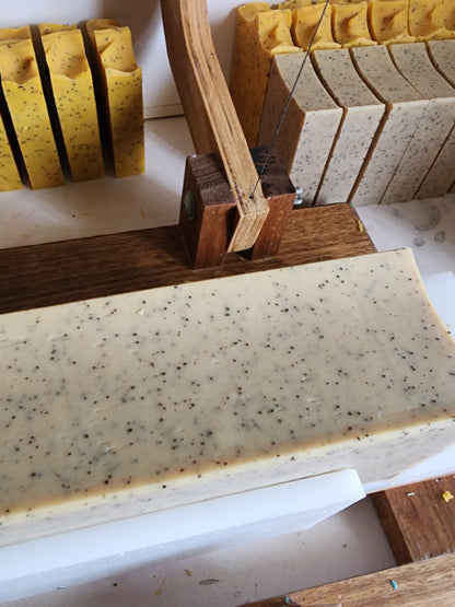 Warm Vanilla Sugar, Coffee Exfoliant Handmade Soap