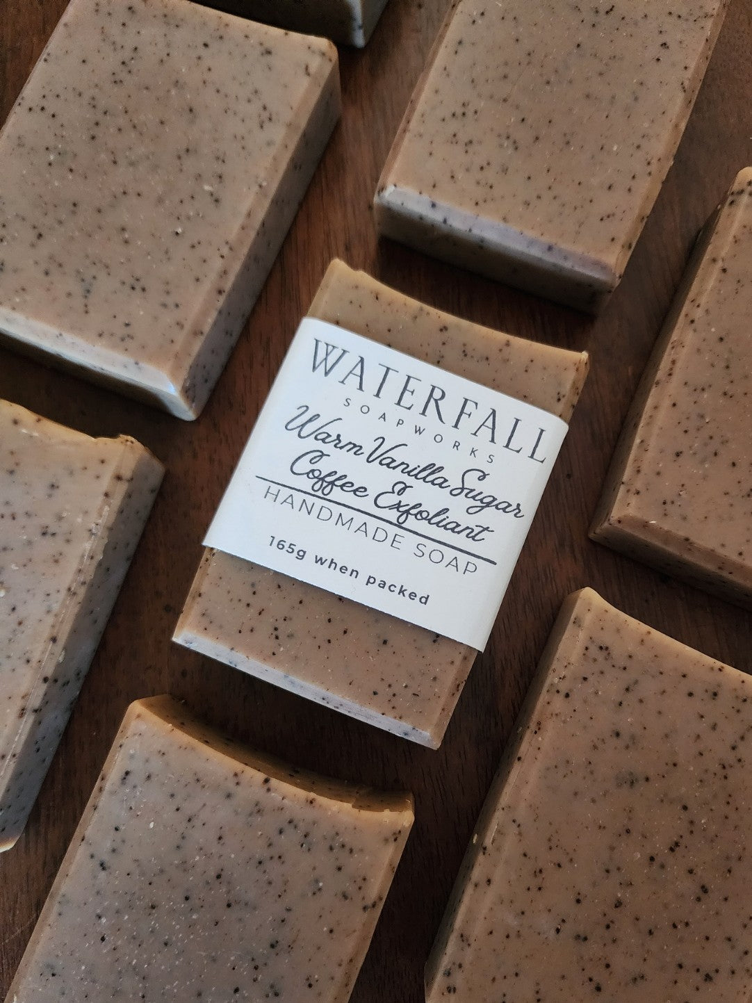 Warm Vanilla Sugar, Coffee Exfoliant Handmade Soap