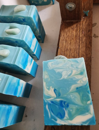 Amazonite Waves Handmade Soap