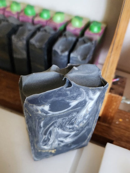 Black Marble Handmade Soap