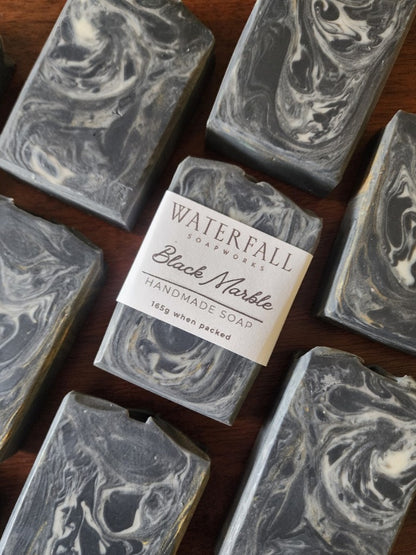 Black Marble Handmade Soap