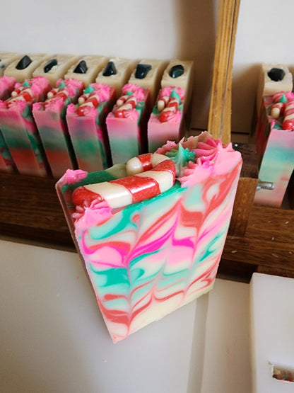 Candy Cane Lane Handmade Soap
