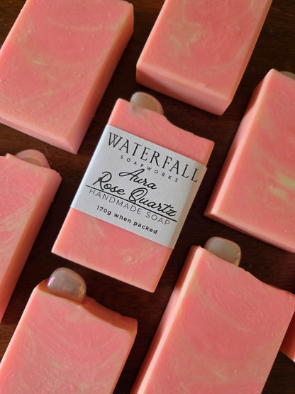 Aura Rose Quartz Handmade Soap