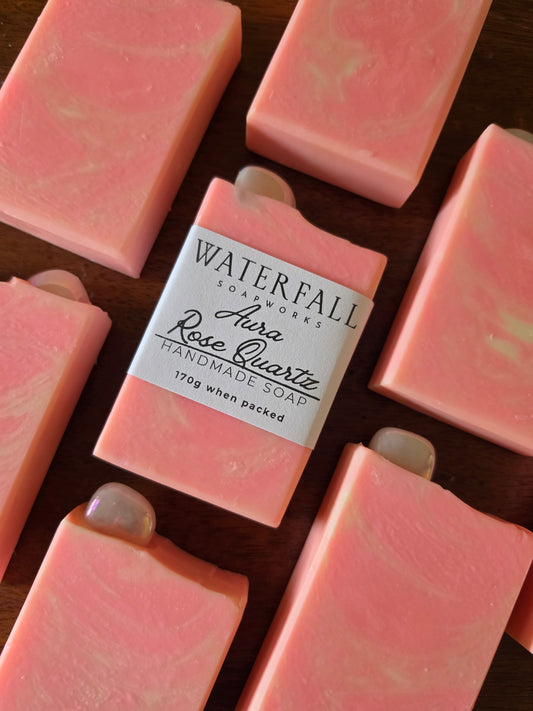 Aura Rose Quartz Handmade Soap