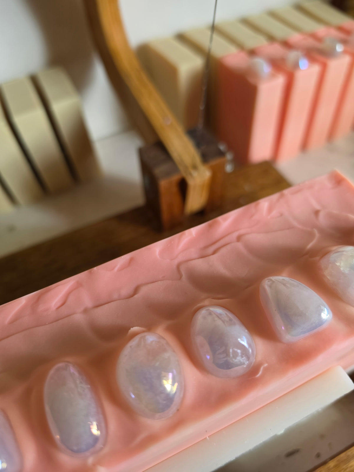 Aura Rose Quartz Handmade Soap