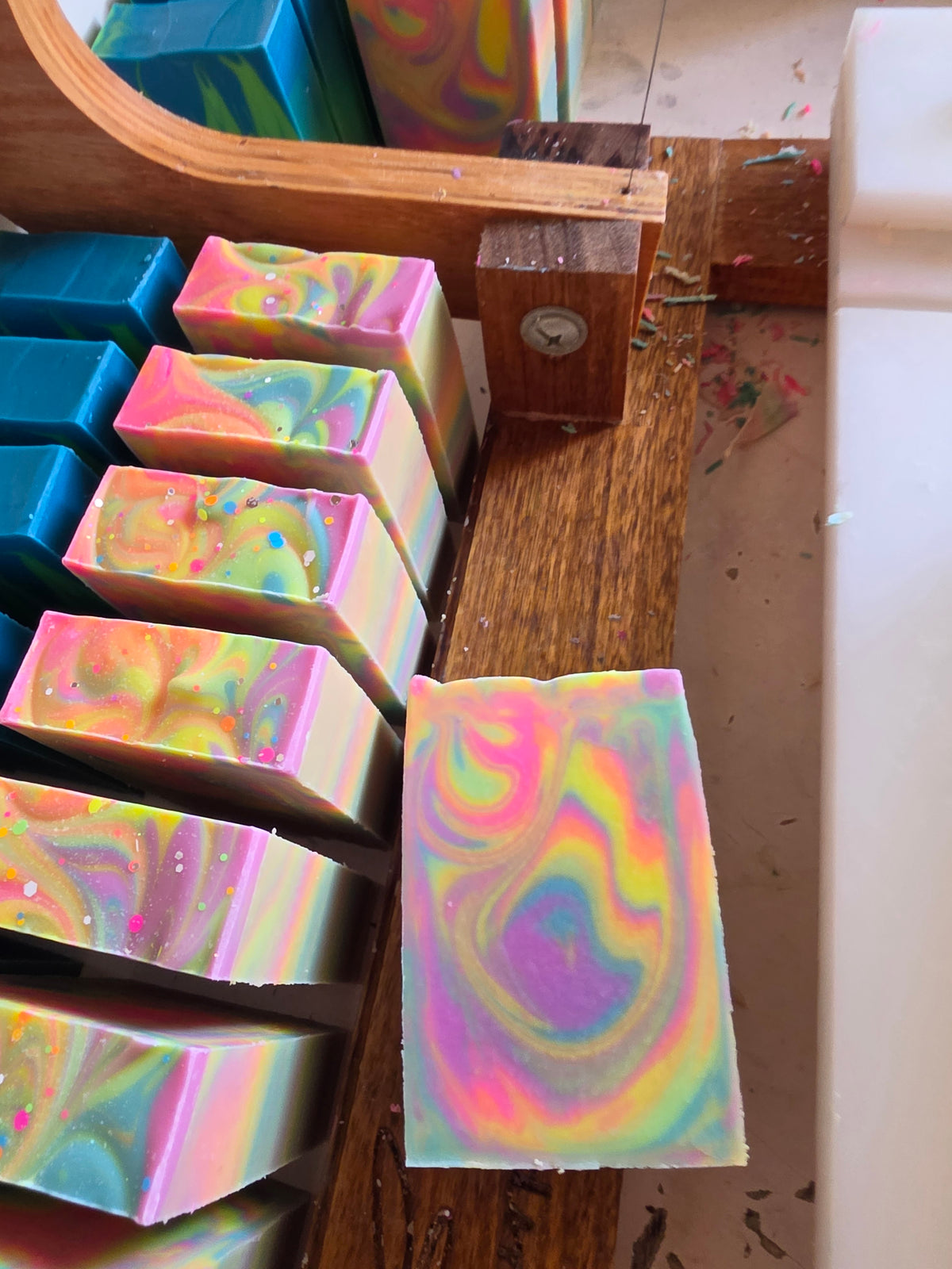 Rainbow Sherbert Handmade Soap
