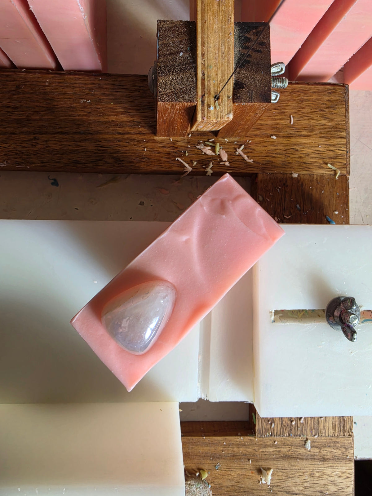 Aura Rose Quartz Handmade Soap