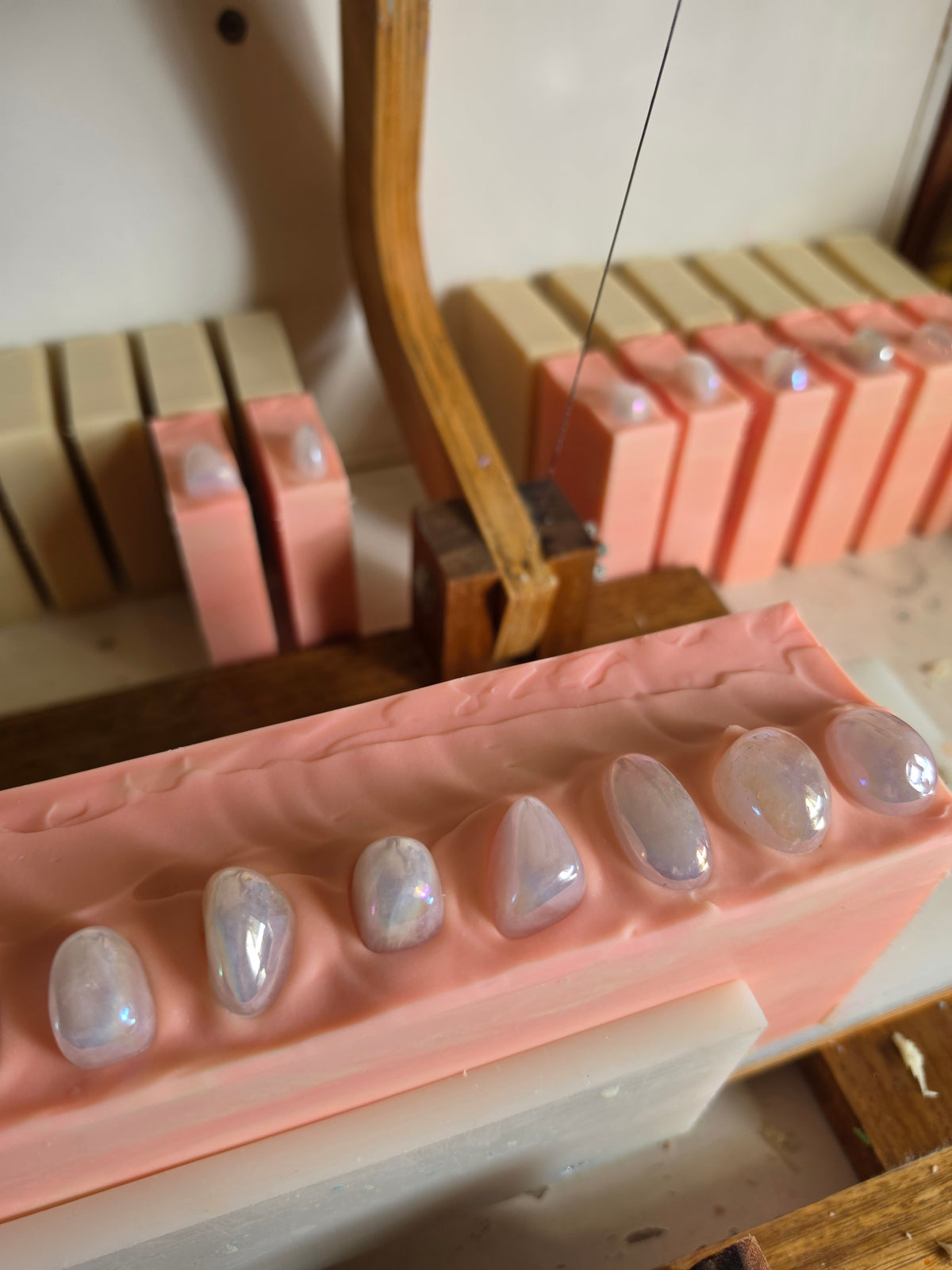 Aura Rose Quartz Handmade Soap