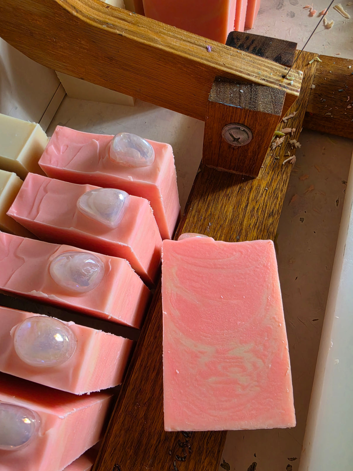 Aura Rose Quartz Handmade Soap